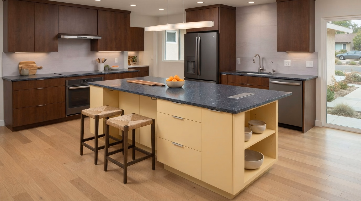 Kitchen Island Planning | San Diego County Countertop Project Kitchen Island Planning for a San Diego County countertop project.